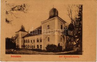 Tapolyhanusfalva, Hanusfalva, Hanusovce nad Toplou; Gróf Dessewffy kastély. Schönberger Adolf kiadása / castle (EK)