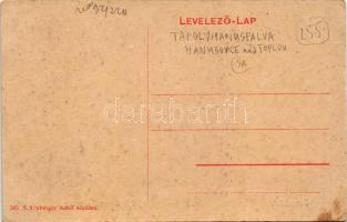 Tapolyhanusfalva, Hanusfalva, Hanusovce nad Toplou; Gróf Dessewffy kastély. Schönberger Adolf kiadás...