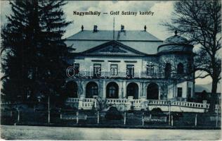 1915 Nagymihály, Michalovce; Gróf Sztáray kastély. Ifj. Grünwald Mór kiadása / castle (fa)