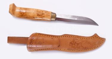 J. Marttiini kés, tokban, jelzett, jó állapotban, h: 22 cm