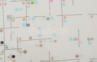 Keserü Károly (1962-): Cím nélkül, 1105291. Tus, papír. Jelzett a hátoldalán. Üvegezett fakeretben /...