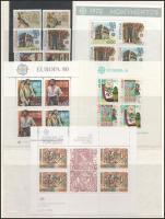 Portugália 1976-1983 3 klf Europa CEPT sor + 6 db Europa CEPT blokk, köztük 2 db Madeira, nagyalakú ...