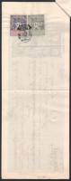 1894 8 db osztrák váltó összekapcsolva, 3-4 guldenesek és vegyes 1-5Fl illetékbélyeg kiegészítések 
...