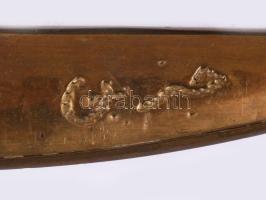 Jezzine tőr. Libanon, 20. sz., madáralakos markolattal, h: 27 cm