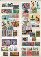 Europa CEPT kiadások nagyrészt kisállamokból, köztük ívszéliek, összefüggések is, összesen 59 db bélyeg + 4 db kisív 2 db nagyalakú berakólapon