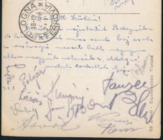 cca 1934 Bologna, Toldi (Tunigold) Géza (1909-1985) válogatott labdarúgó, az FTC játékosa által sajá...