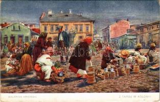 Kolomyia, Kolomea, Kolomyja; z targu / market scene s: Waleryan Krycinski