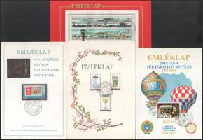 26 db emléklap 1938-tól sorokkal és blokkokkal