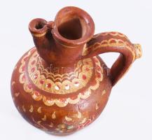 Régebbi festett vizeskorsó, m: 19 cm