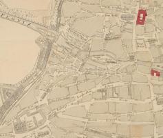 XIX. sz. eleje Nürnberg térképe, metszette: Christian Geissler, Verlag von Riegel und Wiessner, 4 he...