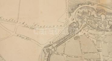 XIX. sz. eleje Nürnberg térképe, metszette: Christian Geissler, Verlag von Riegel und Wiessner, 4 he...