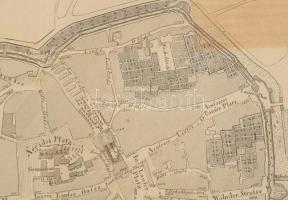 XIX. sz. eleje Nürnberg térképe, metszette: Christian Geissler, Verlag von Riegel und Wiessner, 4 he...