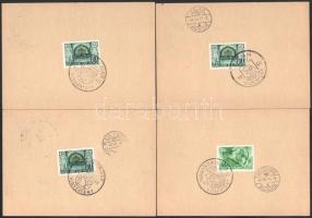 9 db 6f díjjegyes díjkiegészített levelezőlap VISSZATÉRT bélyegzésekkel