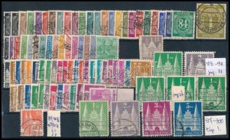 Németország - zónák 1946-1948 összeállítás stecklapon