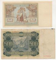 Lengyelország 1940. 500Zl + 1931. 20Zl T:F
Poland 1940. 500 Zlotych + 1931. 20 Zlotych C:F
