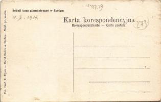 1914 Skole, Sokoli kurs gimnastyczny w Skolem / Sokol gymnastics course. Fot. Prof. K. Eljasz (EK)