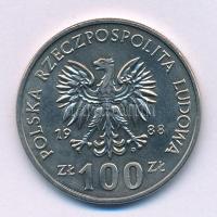 Lengyelország 1988. 100Zl Cu-Ni "Anjou Hedvig" T:AU Poland 1988. 100 Zlotych Cu-Ni "Jadwiga 1384-1399" C:AU Krause Y#183