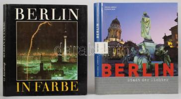 Berlinnel kapcsolatos könyvtétel: Michael Angele, Clemens Zahn: Berlin. Stadt der Dichter. München, 2003, Knesebeck. Német nyelven. Gazdag képanyaggal illusztrált. Kiadói kartonált papírkötés, papír védőborítóban. + Klaus Beuchler, Gerhard Kiesling: Berlin in farbe. Leipzig, 1979, Brockhaus Verlag. Német nyelven. Kiadói egészvászon-kötés, papír védőborítóval.