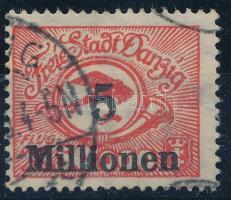 Danzig 1923 Repülőposta sor záróérték Mi 180 (Mi EUR 480.-) (garancia nélkül / no guarantee)