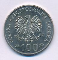 Lengyelország 1987. 100Zl Cu-Ni "III. Nagy Kázmér - 1333-1370" T:UNC,AU Poland 1987. 100 Złotych Cu-Ni "Kazimierz III Wielki - 1333-1370" C:UNC,AU Krause Y#167