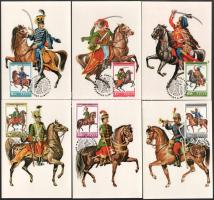 1978 Magyar huszárok sor 6 db CM + 1982 Mese sor 7 db CM