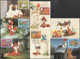 1978 Magyar huszárok sor 6 db CM + 1982 Mese sor 7 db CM