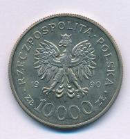 Lengyelország 1990. 10.000Zl Cu-Ni "Szolidaritás" T:AU patina Poland 1990. 10.000 Złotych Cu-Ni "Solidarność (Solidarity)" C:AU patina Krause Y#195