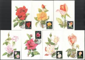 1982 Rózsák sor 7 db CM + 1983 Ballonrepülés 7 db CM