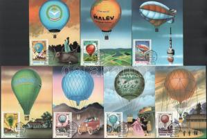 1982 Rózsák sor 7 db CM + 1983 Ballonrepülés 7 db CM