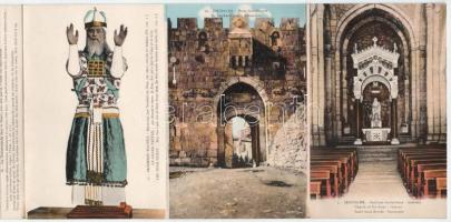 5 db RÉGI külföldi város képeslapfüzet: Párizs, Bécs, Róma, Trieszt, Jeruzsálem / 5 pre-1945 foreign...