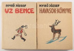 Nyirő József 2 műve: Havasok könyve.; Uz Bence. Bp., 1936, Révai. Kiadói halina-kötés.