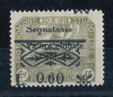 Fiume 1921 Portóbélyeg Mi 24 II, RRR! (Mi EUR 1.500.-)