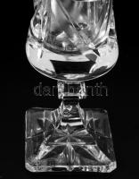 Francia ólomkristály váza, jelzett, hibátlan, dobozában, m: 24,5 cm