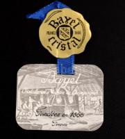 Francia ólomkristály váza, jelzett, hibátlan, dobozában, m: 24,5 cm