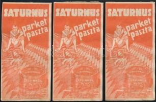 Saturnus parket paszta tömb, kb 22 db számolócédulával