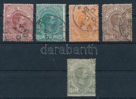 Olaszország 1884/1886 Csomagbélyegek Mi 1 + Mi 3-6, R! (Mi EUR 240.-)