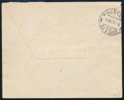 Liechtenstein 1930 Ajánlott, futott légi levél Mi 109-111 bélyegekkel bérmentesítve, piros "VAD...