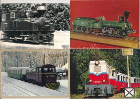 VONAT - 15 db MODERN motívum képeslap / TRAIN - 15 modern motive postcards