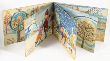 Weöres Sándor: Télország. Reich Károly rajzaival. 1972, Móra. Leporelló könyv, kissé kopottas állapo...