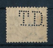 T.D. perfin krajcáros bélyegen