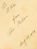 Auburn, Tony: Poems. A szerző által dedikált példány. / Signed by the author. London, é.n. (cca 1939...