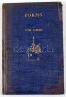 Auburn, Tony: Poems. A szerző által dedikált példány. / Signed by the author. London, é.n. (cca 1939...