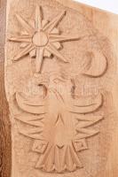 Erdély faragott falidísz, 40x25 cm