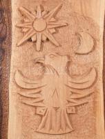 Erdély faragott falidísz, 39x26 cm