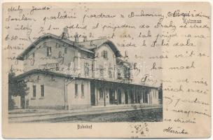 1908 Kitsman, Cotmani, Cozmeni, Kotzman (Bukovina, Bucovina, Bukowina); Bahnhof / railway station (EK)