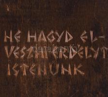 Erdély faragott falidísz, 30x210 cm