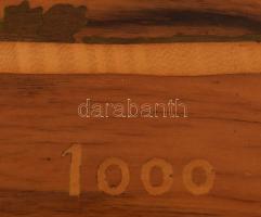 Szatmárnémeti látképének intarziaképe, 30x46 cm