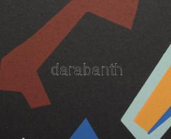 Frank Magda (1914-1997): Geometrikus kompozíció. Szitanyomat, papír, jelzett, számozott (6/40), lapm...