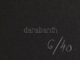 Frank Magda (1914-1997): Geometrikus kompozíció. Szitanyomat, papír, jelzett, számozott (6/40), lapm...