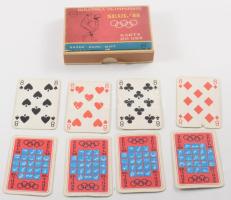 3 csomag francia kártya, közte az 1988. szöüli olimpia alkalmából kiadott (kissé sérült), valamint k...